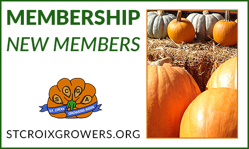 Membership: New Members to the St. Croix Pumpkin Grower's Association